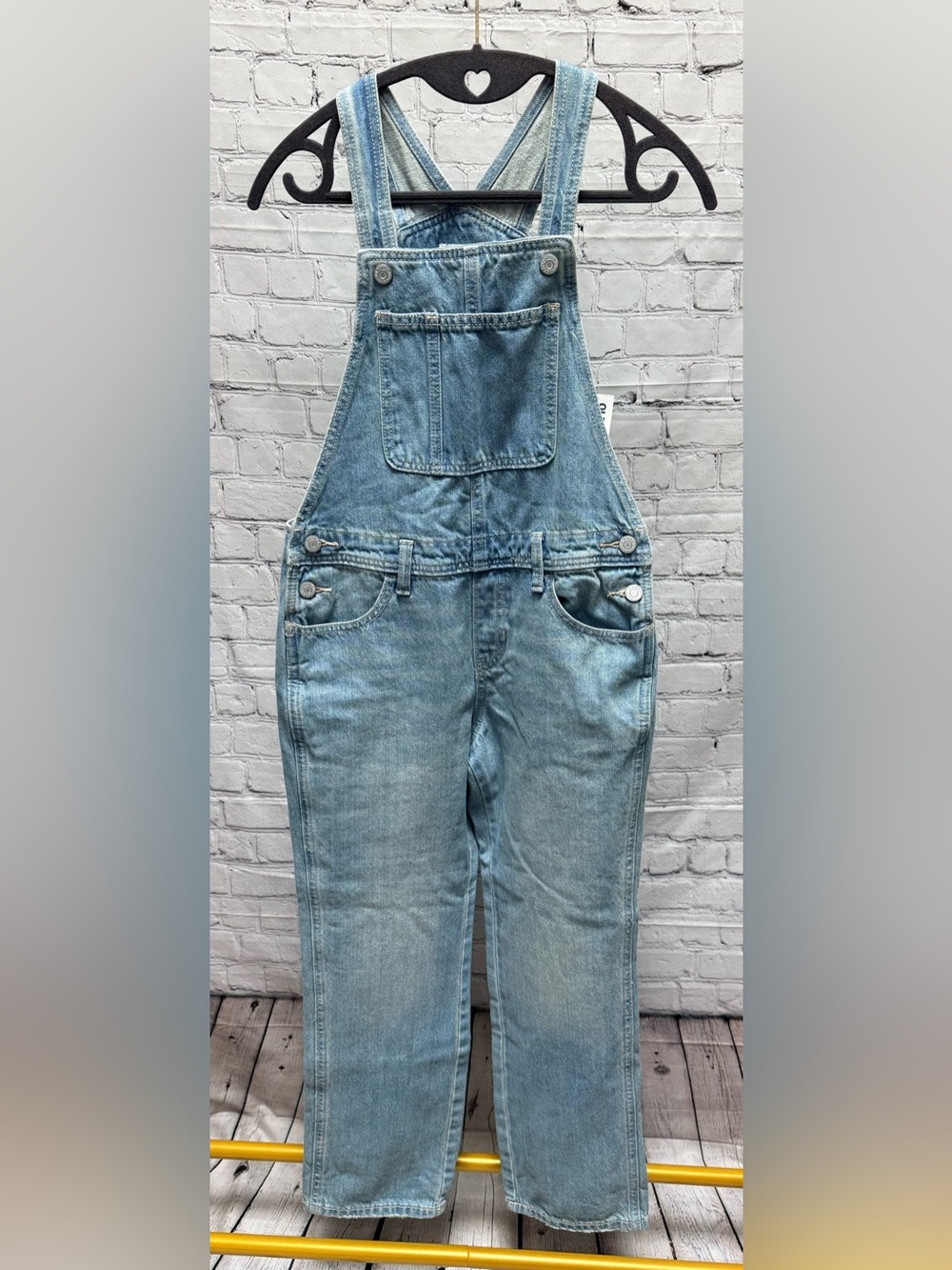 Old Navy Light Blue Denim Kids Overalls
